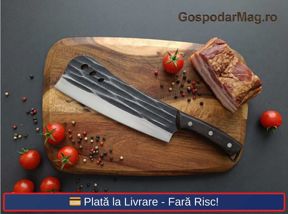 Set Două Piese - Satâr Oase Măcelărie 1000g|500g - Oțel Forjat