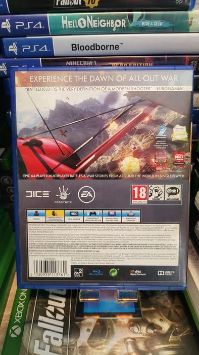 Култова Игра Battlefield 1 ps4 playstation 4 пс4 плейстейшън 4