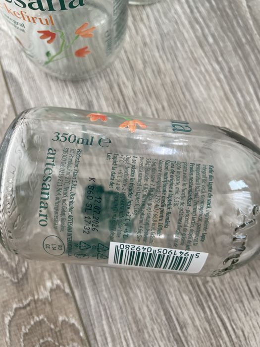 Sticle din sticlă goale de 350 ml