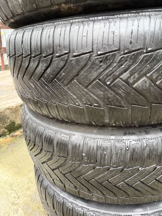 Cauciucuri iarna + jante 5x112, 195/65/15,Michelin alpin 6, stare buna