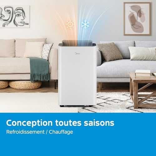 MIDEA Silent мобилен климатик 12000 BTU охлаждане и отопление