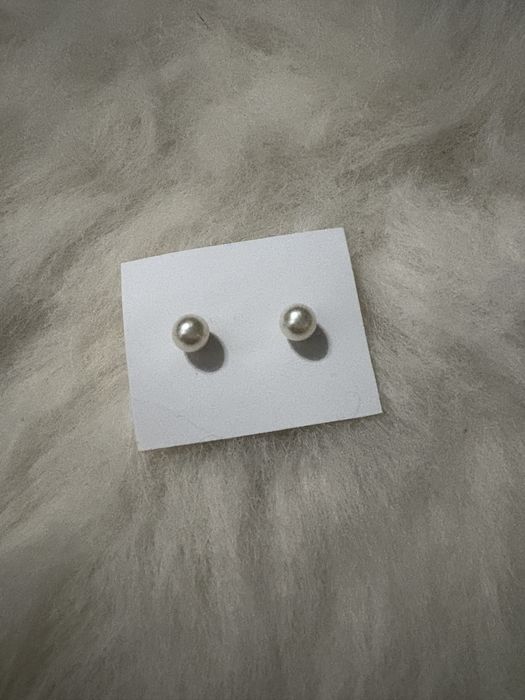 Средни перлени обеци