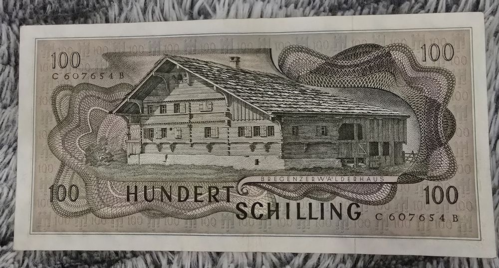 Bancnota 100 șilingi Austria, ediție 1969