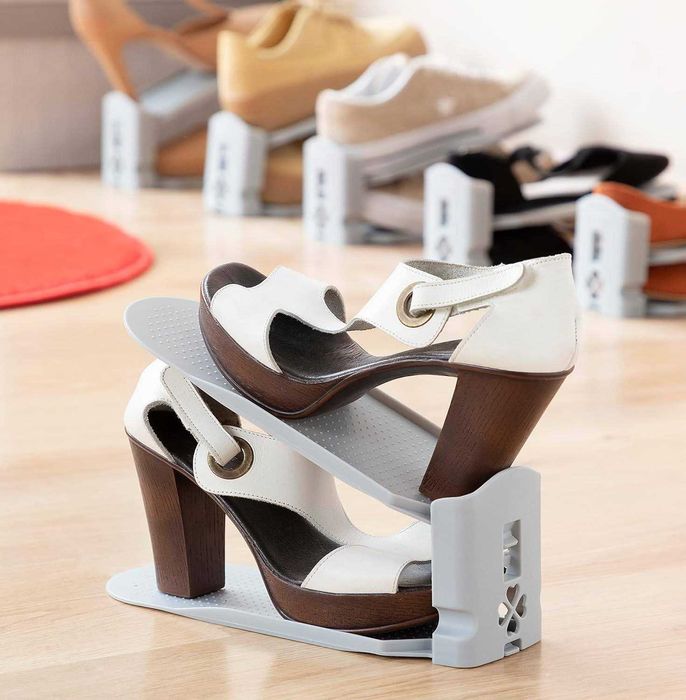 6x Organizator suport pantofi reglabil dublarea spatiului depozitare