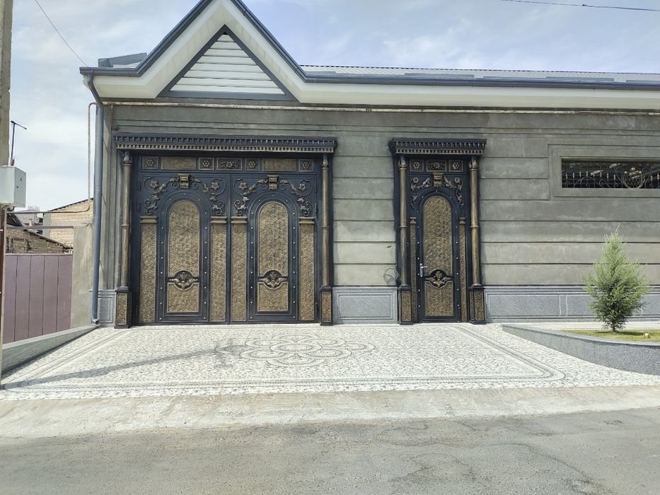 Darvoza reshotka naves perilla kalitk  ворота решётка навес