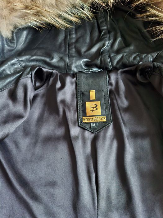 Топло кожено палтенце