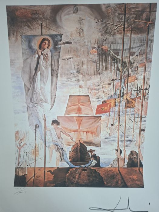 Litografie Salvador Dali Descoperirea Americii
