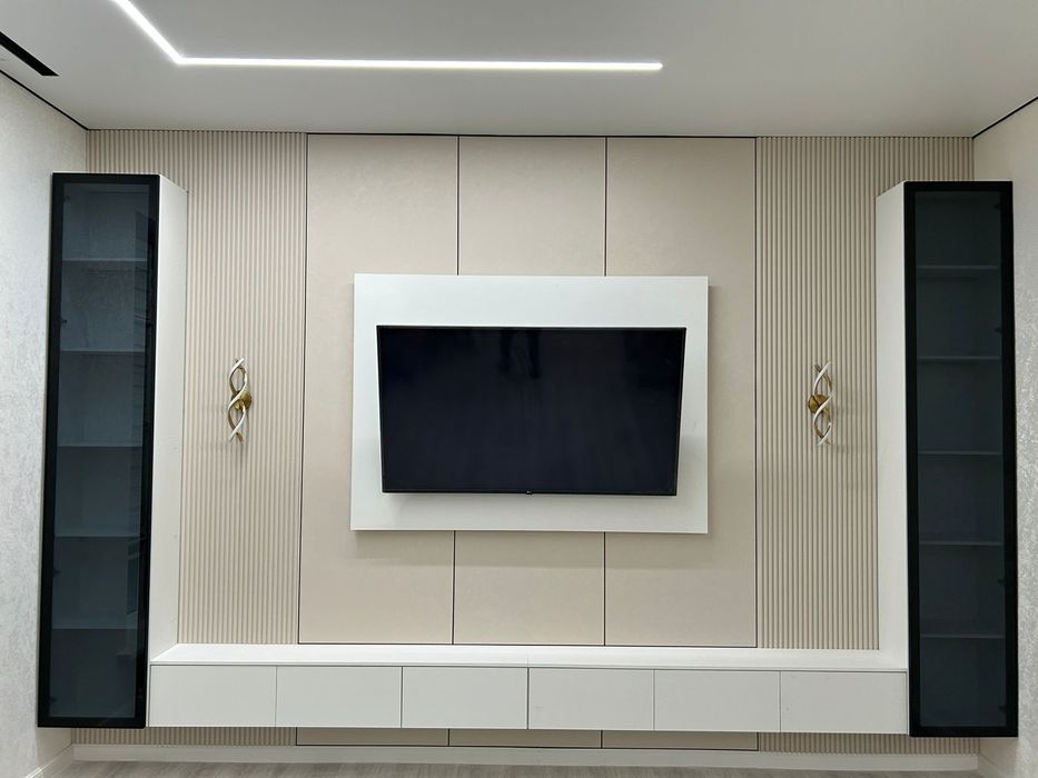 Установка бамбуковых панелей