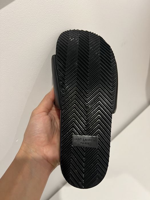 Șlapi Saint Laurent Paris din piele mărimea 37,5