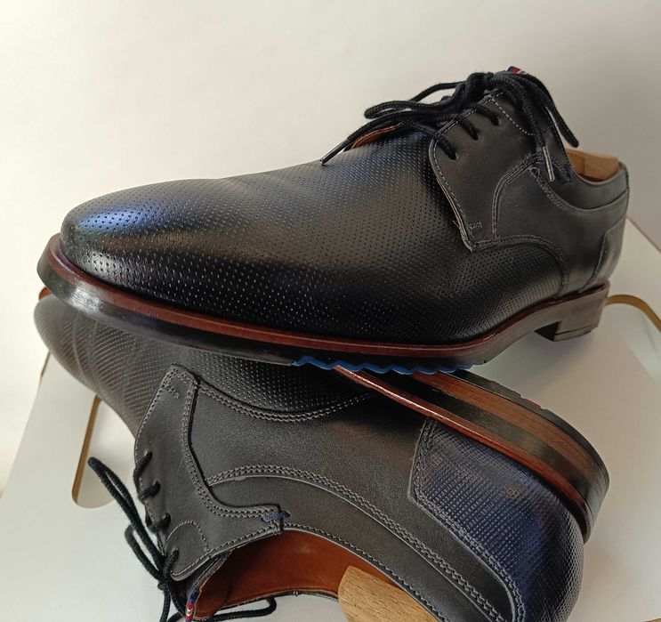 Pantofi derby 43.5 44 plain toe LLOYD piele naturala moale
