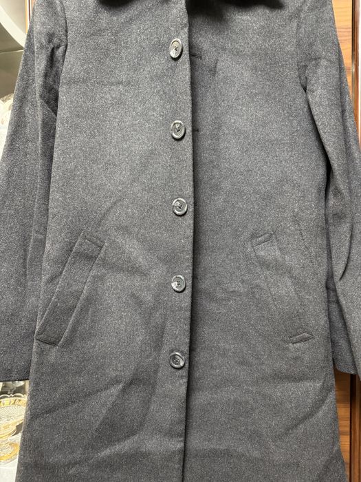 Мужское шерстиное пальто на зиму