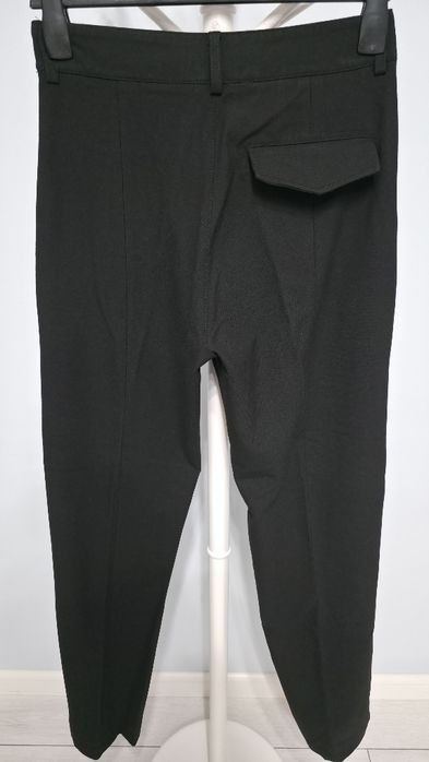 Pantaloni eleganti, croiala conica, din colecția Zara SRPLS, negri, S