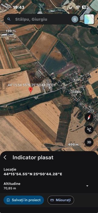 Teren 15.000 mp  Mihăilești-Stalpu, jud. Giurgiu