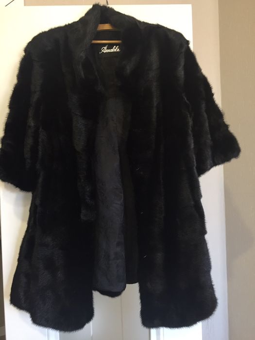 Шуба норковая черная
