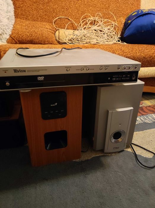 Sistem audio 5.1 +receiver cu telecomanda+subwoofer