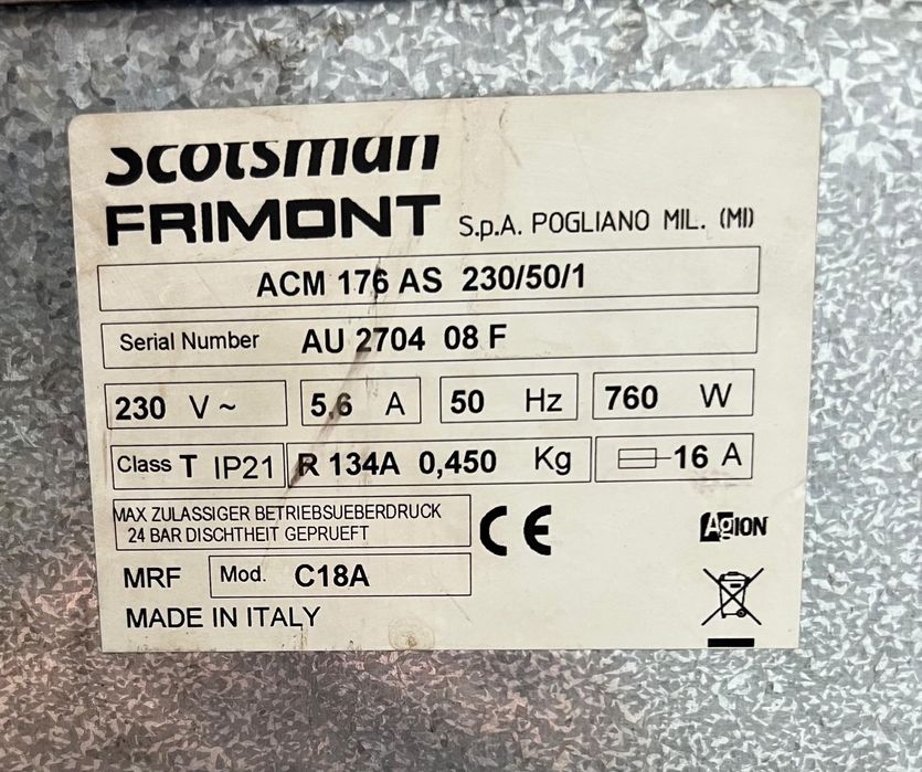 Професионален ледогенератор SCOTSMAN  ac 176