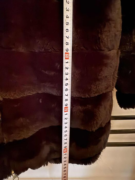 Haina de blana sintetică maro