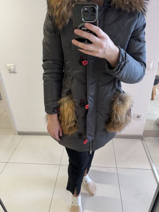 Geaca parka cu blana naturala