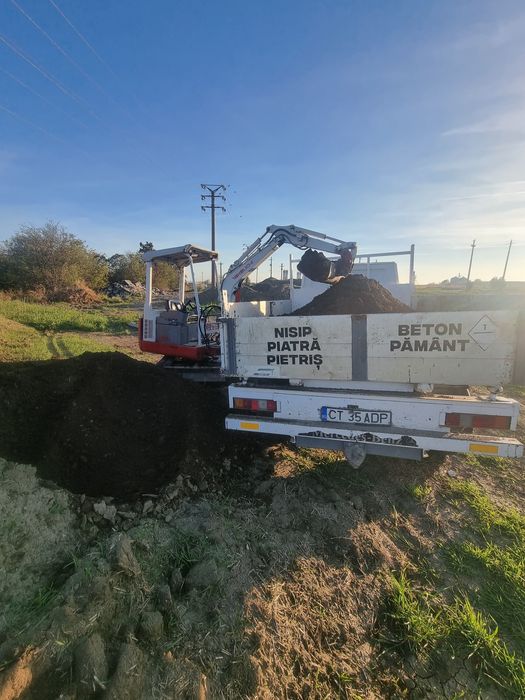 Transport Nisip Piatra Balastru Pamant Beton