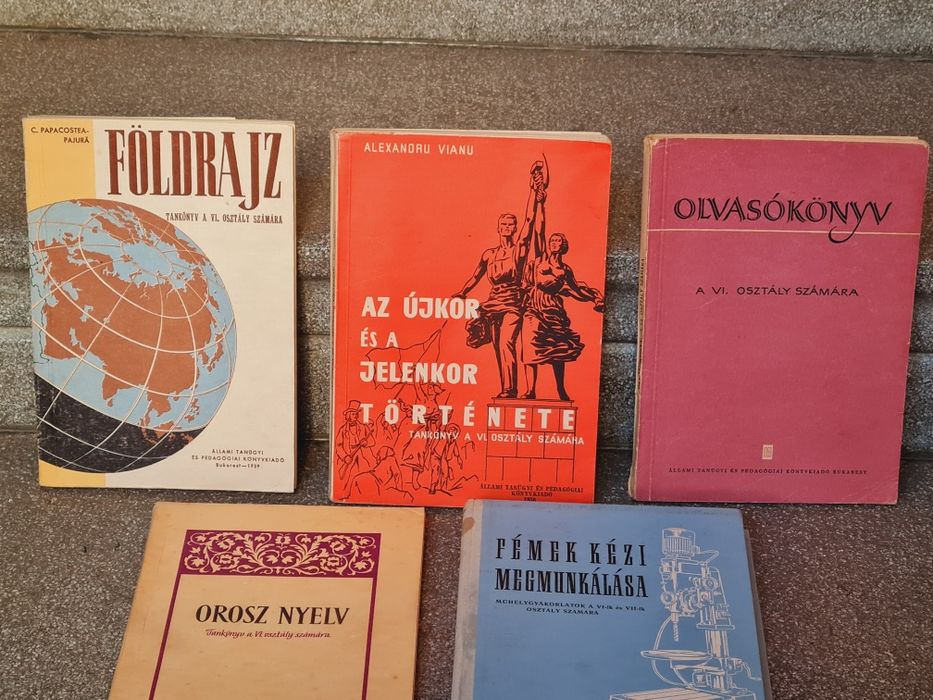 Manuale in limba maghiara,rare, cl V-XIIeditura Bucuresti anii 60