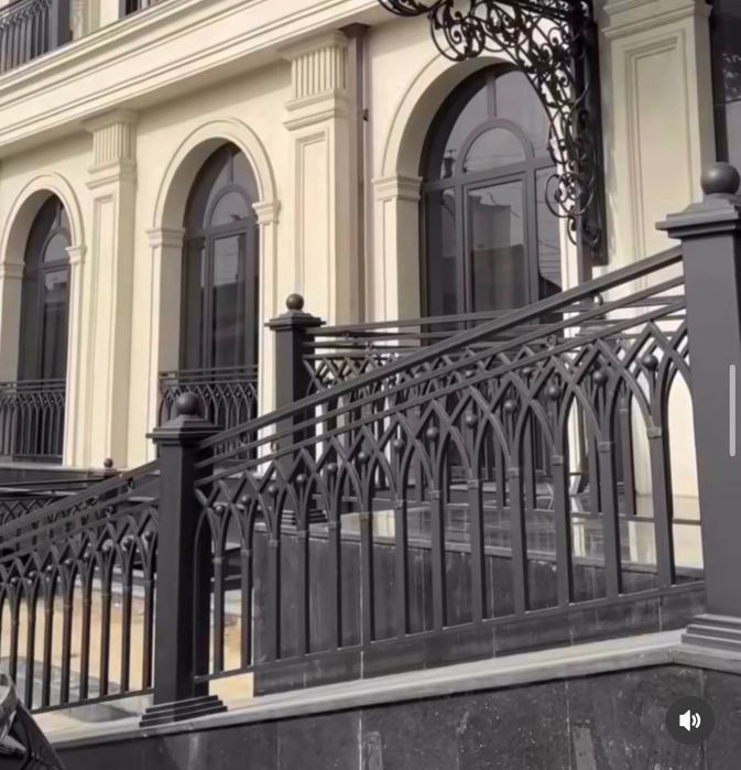 Кованые изделия перила двери мебели кравати навеси козирки