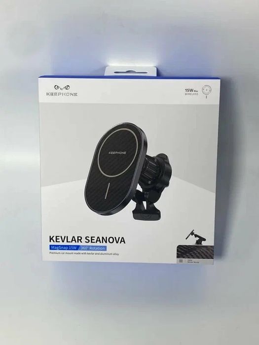Авто холдер Keephone 2в1 MagSafe Carbon 15W оригинал