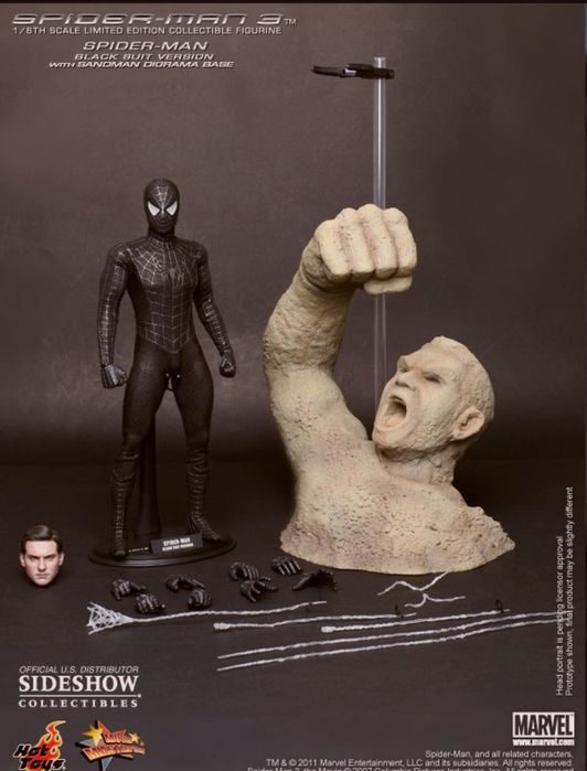 Hot Toys Spider-Man 3  (Black Suit) Deluxe 1/6th
