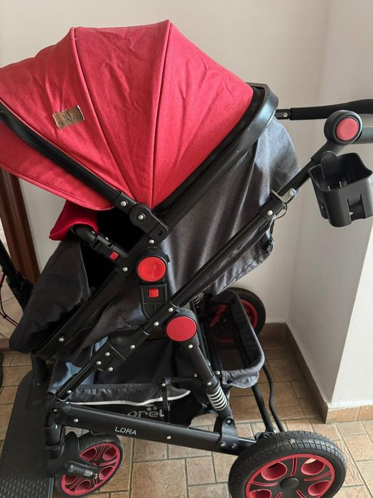 Cărucior copii Lorelli LORA – 3 ani, roți puțin uzate