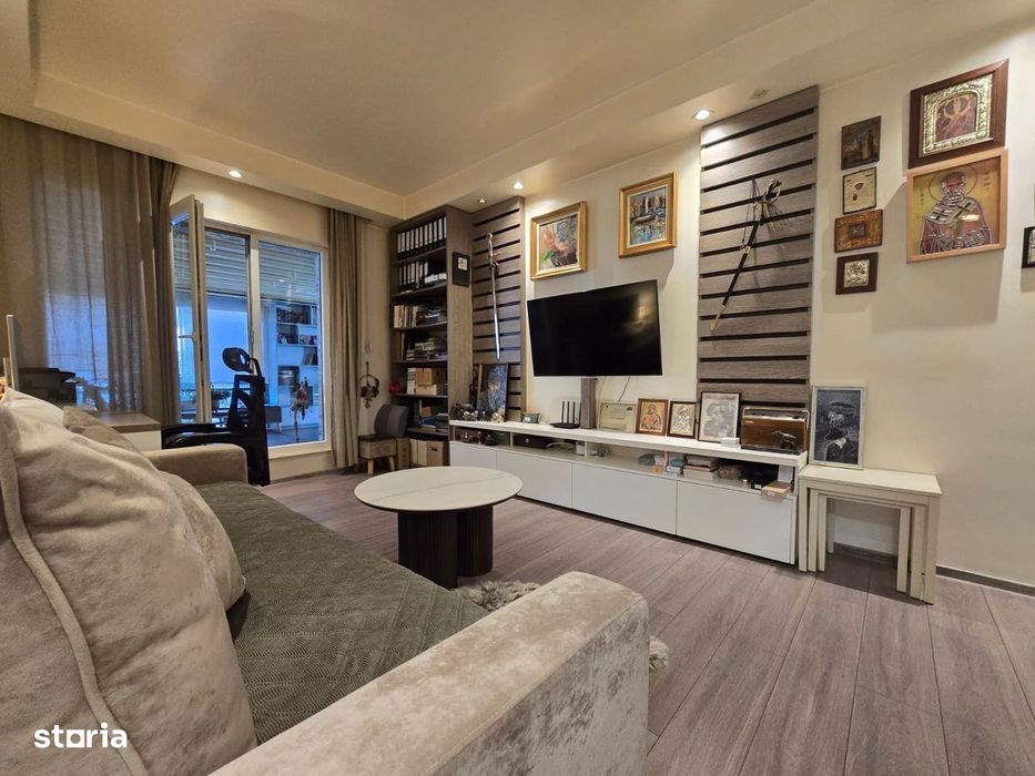 COSMOPOLIS - Apartament cu 2 camere si gradina, mobilat si utilat.