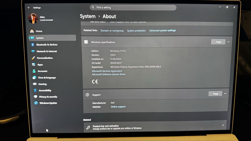 Dell XPS 13 9300 16gb/1TB; Ecran 4k; Intel I7 10th Gen
