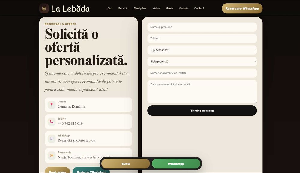 Realizez site-uri de prezentare pentru afaceri locale