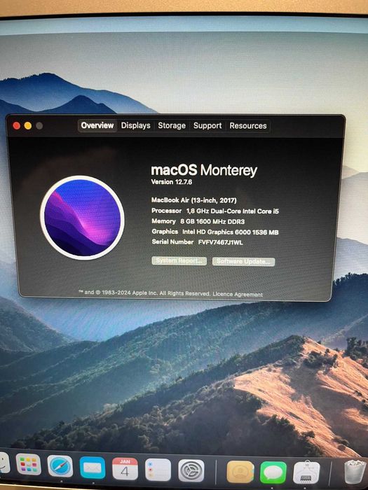 Apple Macbook Air 13 2017    256GB