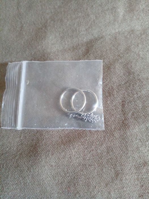 Пиърсинг от медицинска стомана Two Rings with Chain