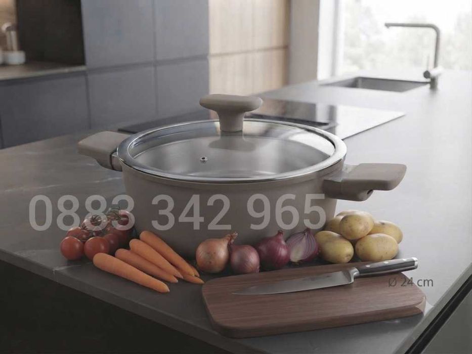 НОВИ! Тенджера с капак 24см Brio CeraMio с индукция