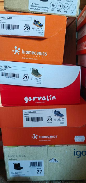 Детски обувки за момче Biomechanics, Igor, Garvalin, Adidas