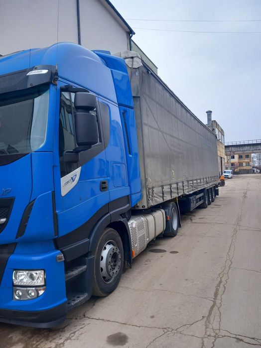 Iveco Stralis AS440S- Euro 6-2018- 480 CP- Stare buna  + Semiremorca