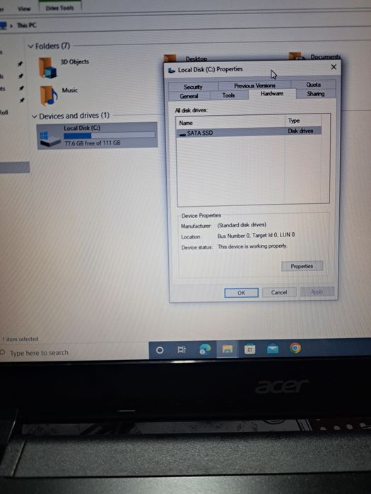 Vând acer aspire one
