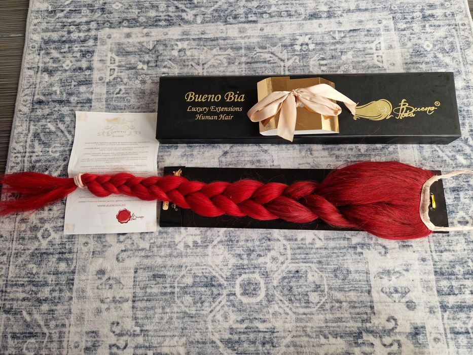Coadă păr natural BuenoBia VIP 75cm! Extensie păr