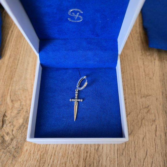 Серьга из серебра Sokolov