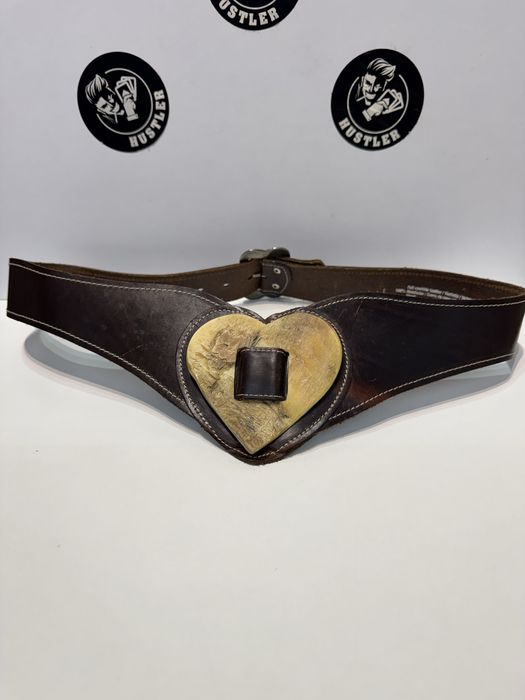 Дамски VINTAGE  колан от естествена кожа. 103см