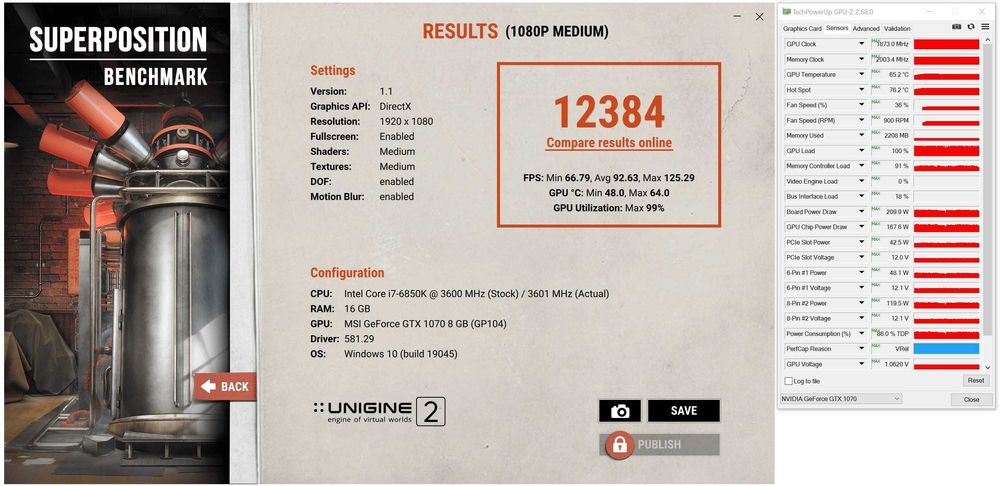 ТОП състояние Видео карта MSI GeForce GTX 1070 GAMING X 8G GDDR5