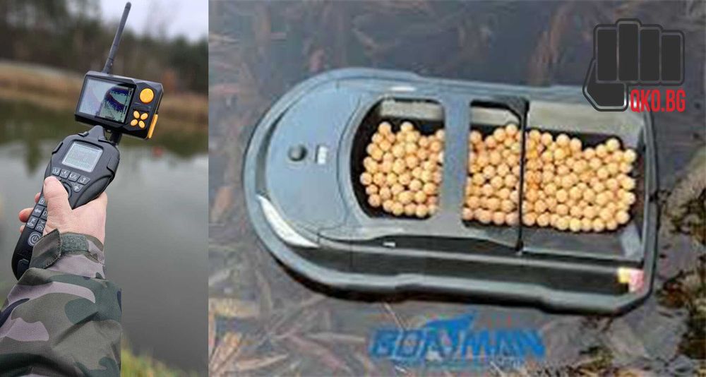 Лодка за захранка Boatman Vulcan с поставен Сонар и GPS