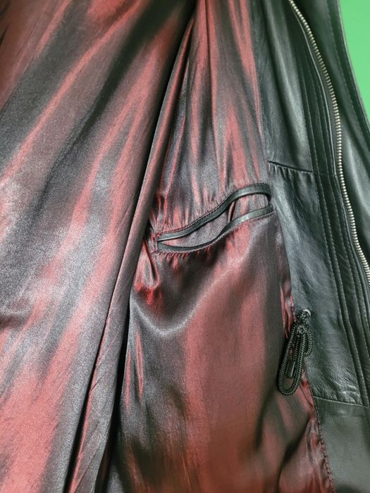 Geaca de piele lunga