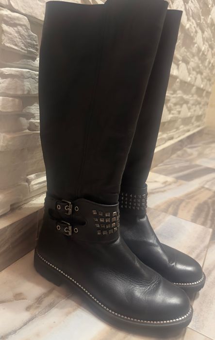 Дамски ботуши от естествена кожа