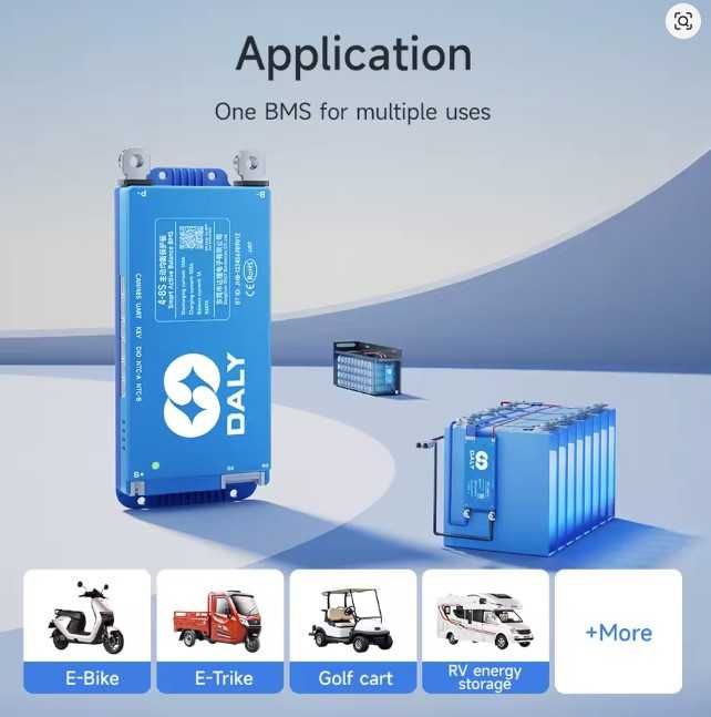 BMS 150A 24V 48V  8-17S 16S Bluetooth LiFePo4 Li-Ion