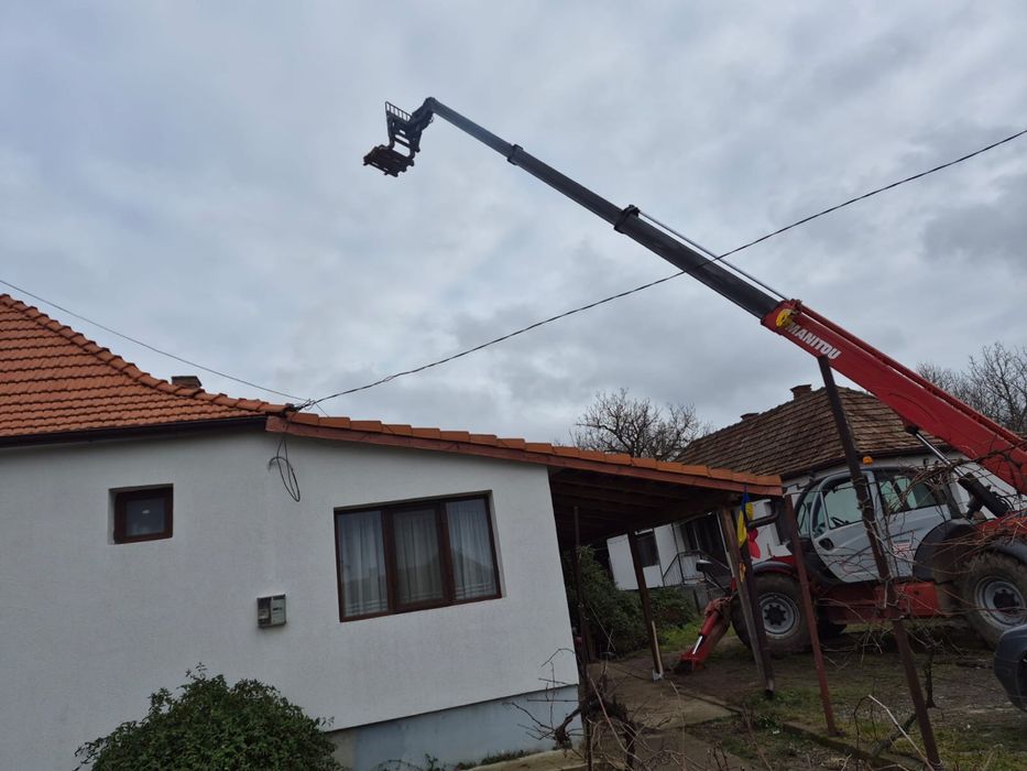 Inchiriez lucrari cu manitou incarcator telescopic 18m