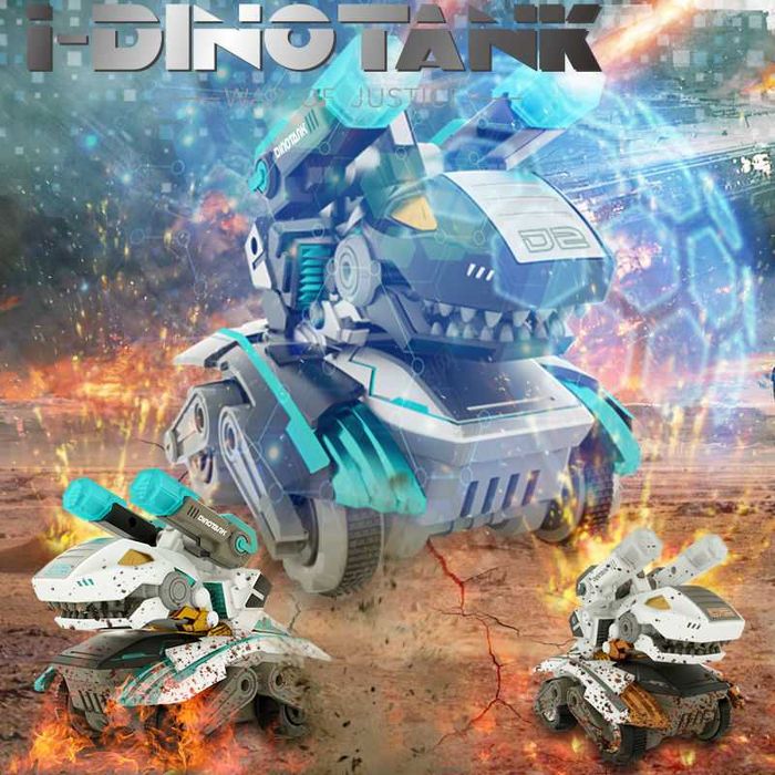 Потрясающий Робот Stunt Dinotank на радиоуправлении. Дино танк, трюки