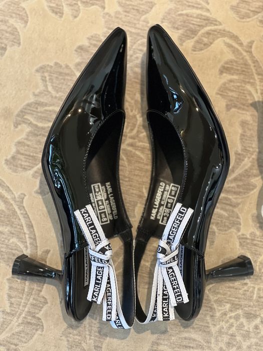 Лачени обувки Karl lagerfeld