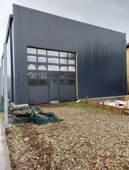 Vand hala metalica 10x30, structura metalica - panouri sandwich