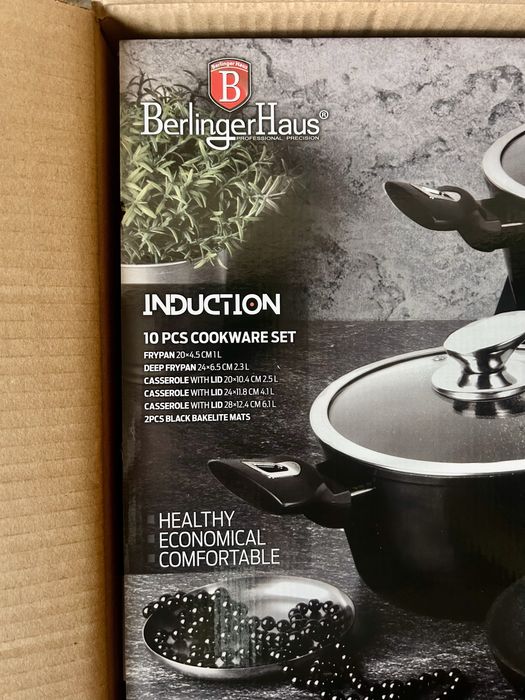 Нови Комплект тенджери и тигани BERLINGER HAUS